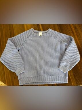 Hanna Andersson Light Lavender Kids Knit Sweater